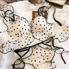 LOVE HEART THIN PAD BRA SET