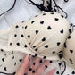 LOVE HEART THIN PAD BRA SET