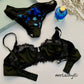 FLORAL NET BRA SET