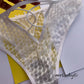 FRONT OPEN FLORAL NET BRA SET