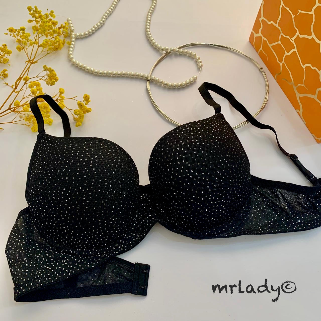 TURKISH THIN PAD SHIMMER BRA SET