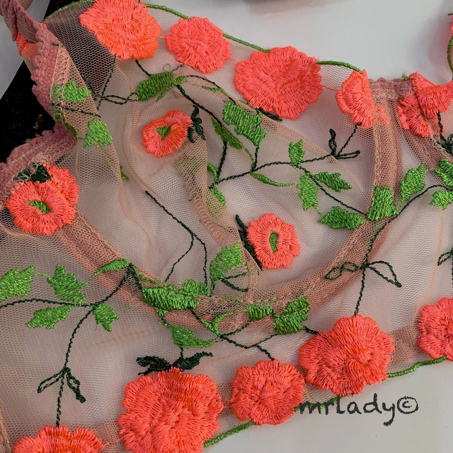 TURKISH PETAL SOFT NET BRA SET