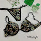 FLORAL LOOP THIN PAD BRA SET
