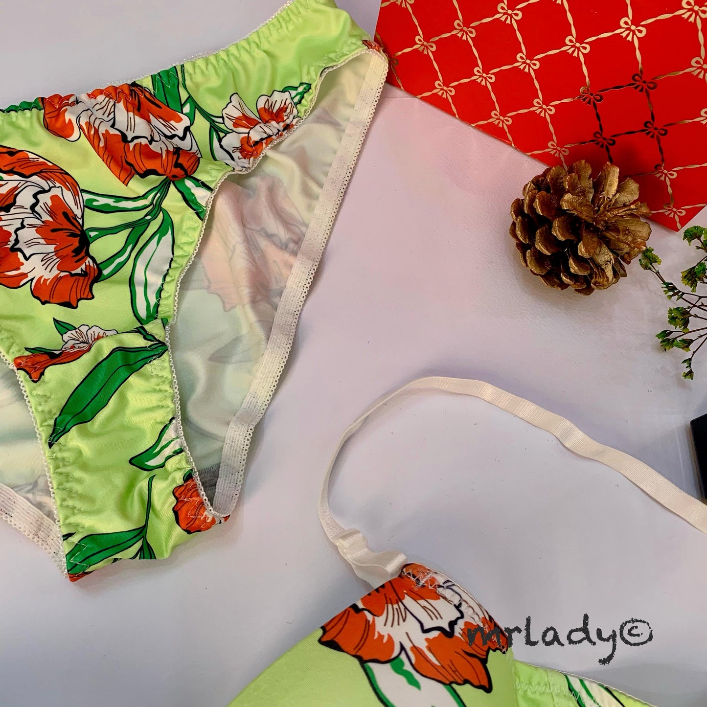 SPRING THIN PAD BRA SET
