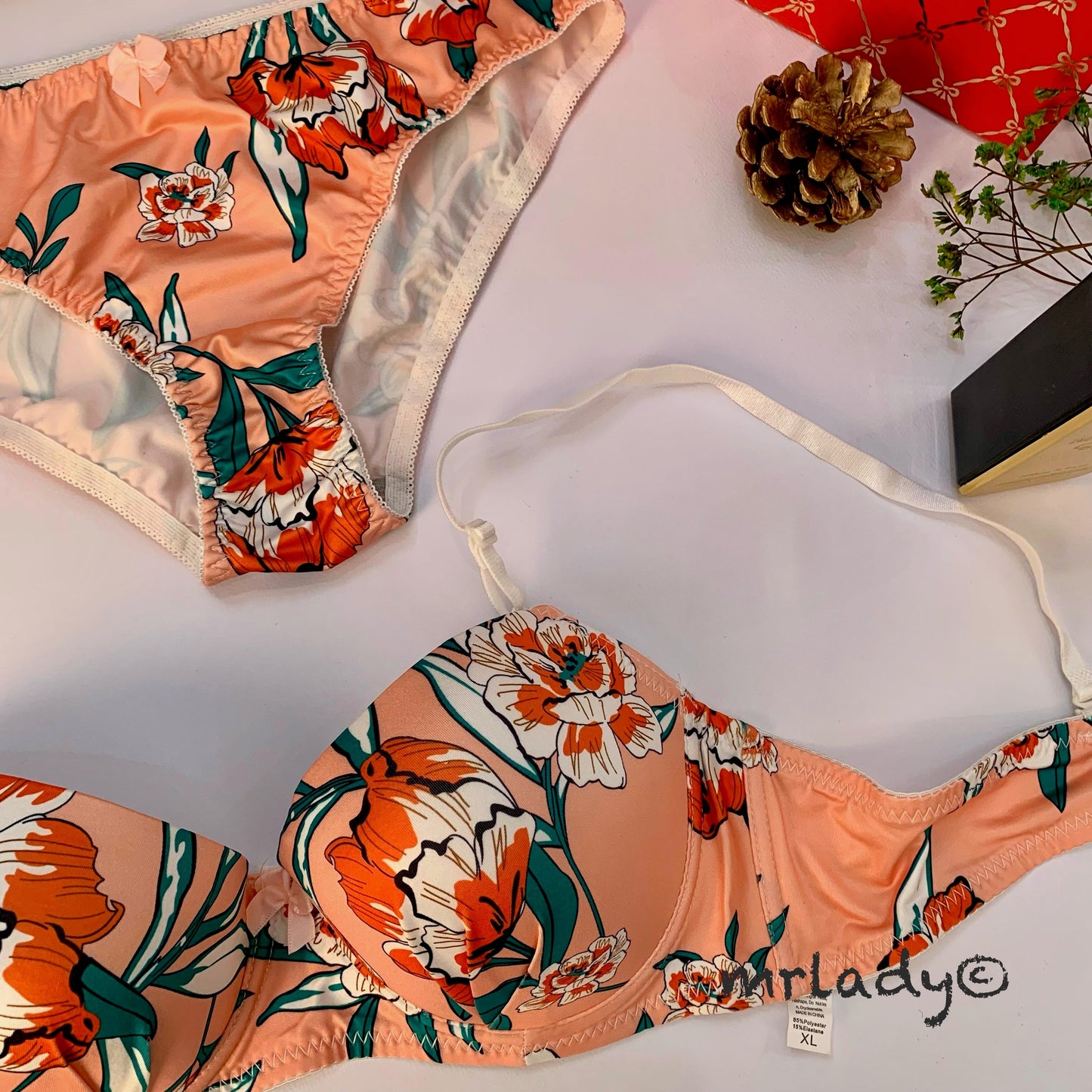 SPRING THIN PAD BRA SET
