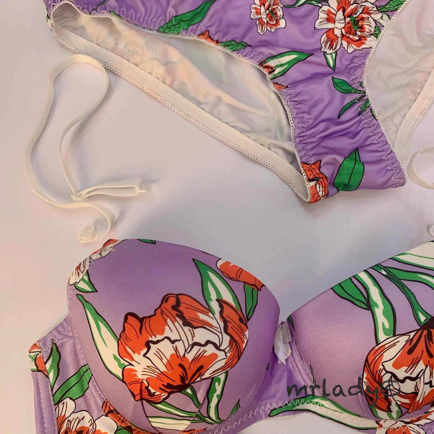 SPRING THIN PAD BRA SET