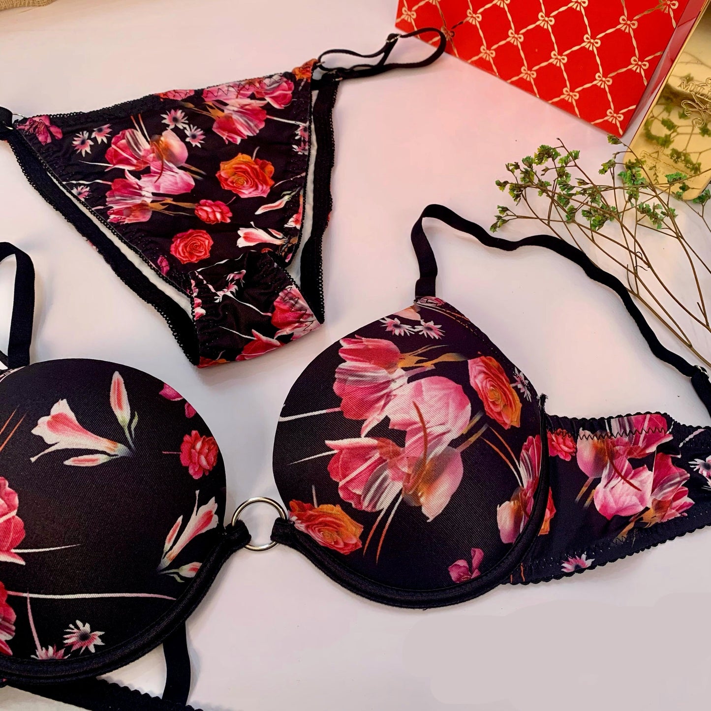 3 PART THIN PAD BRA SET