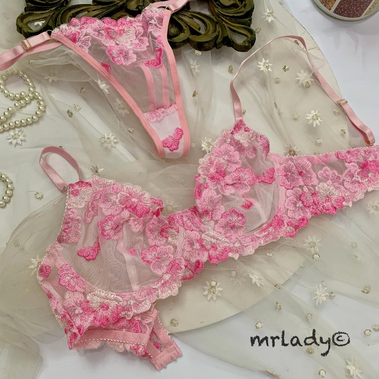 PETAL SOFT NET BRA SET V1