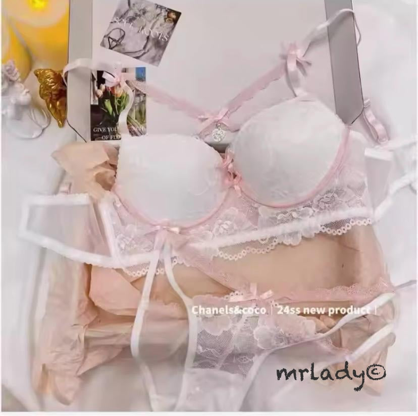 FRONT CROSS STRING BRA SET