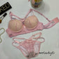 FRONT CROSS STRING BRA SET