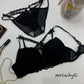 FRONT CROSS STRING BRA SET