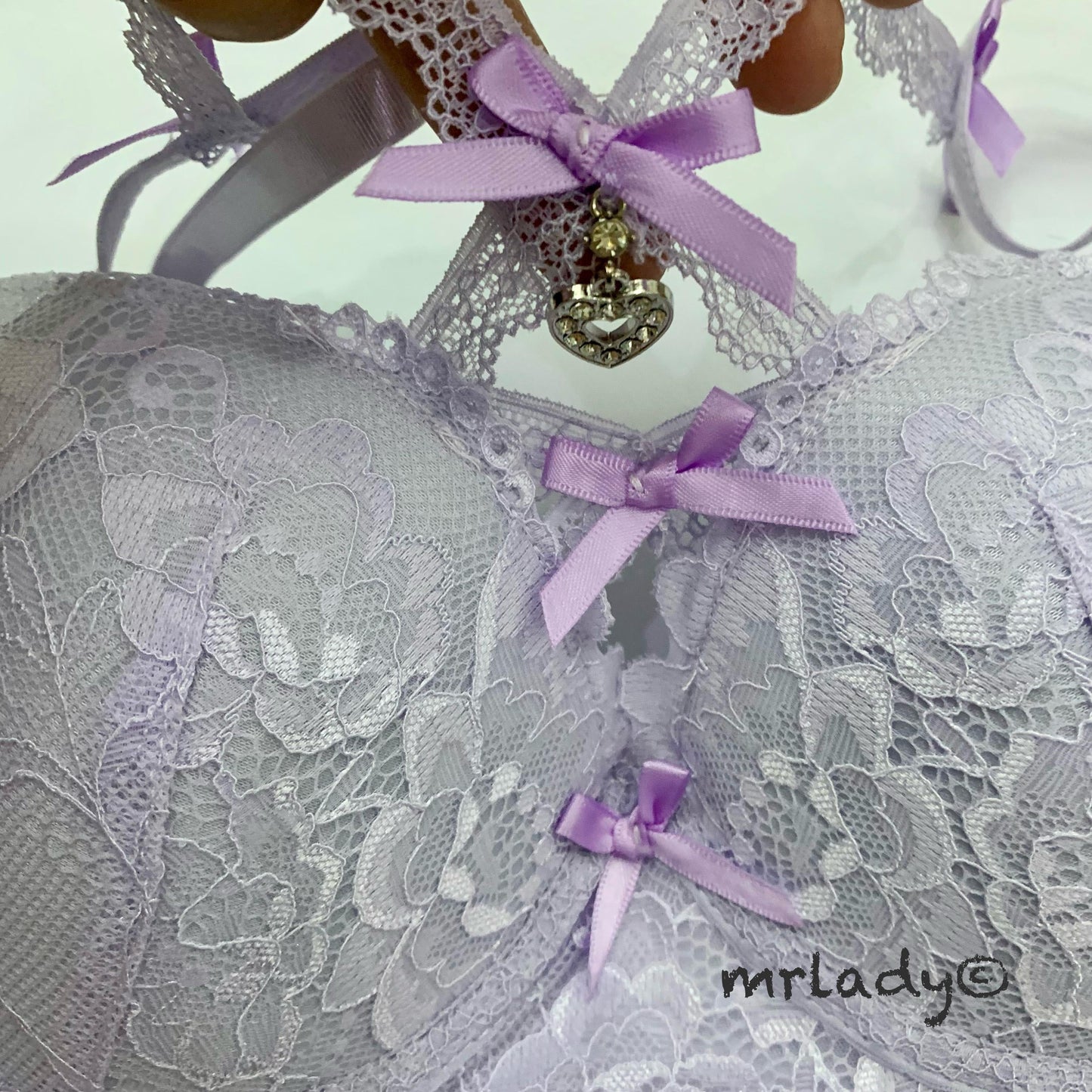 FRONT CROSS STRING BRA SET