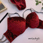 PEARL STONES BRA SET