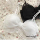 FRONT KNOT FANCY TISSUE BRA SET