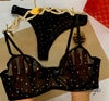 STONES WIRED NET BRA SET