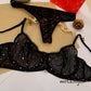 STONES WIRED NET BRA SET