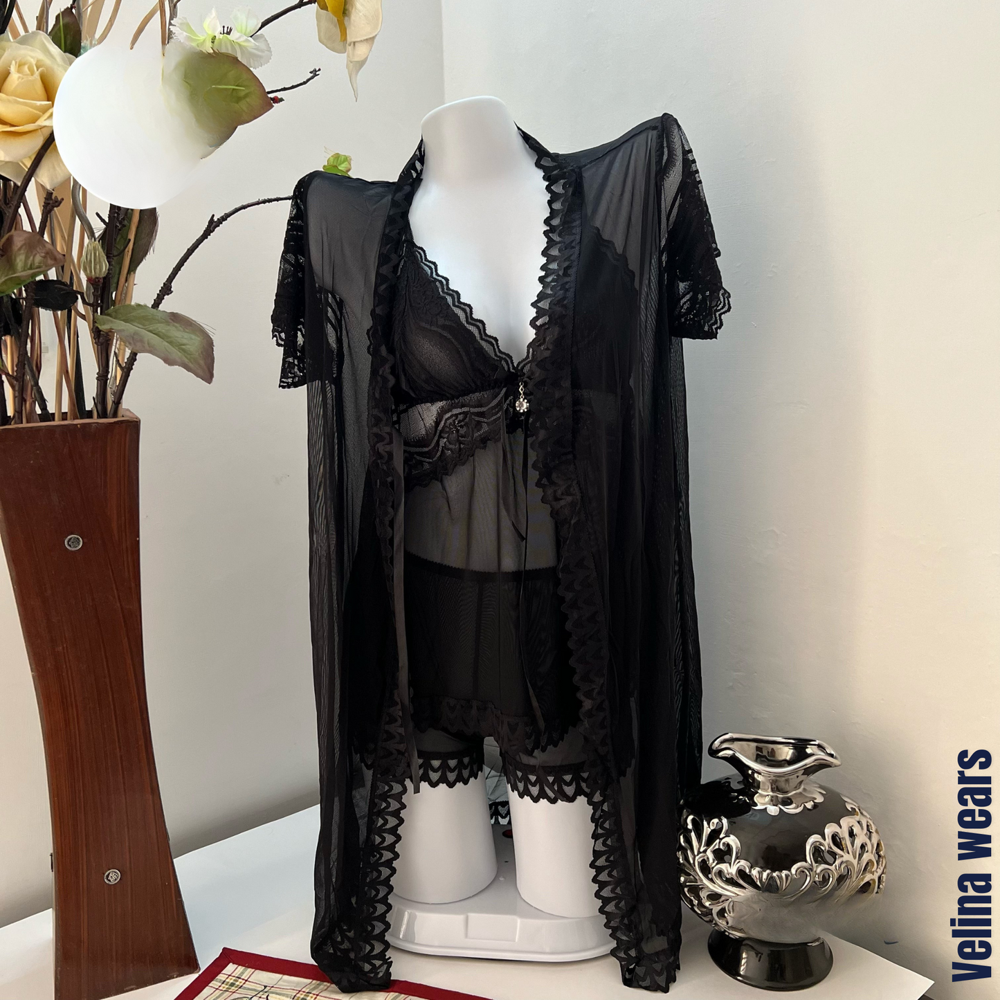SOFT NET GOWN NIGHTY